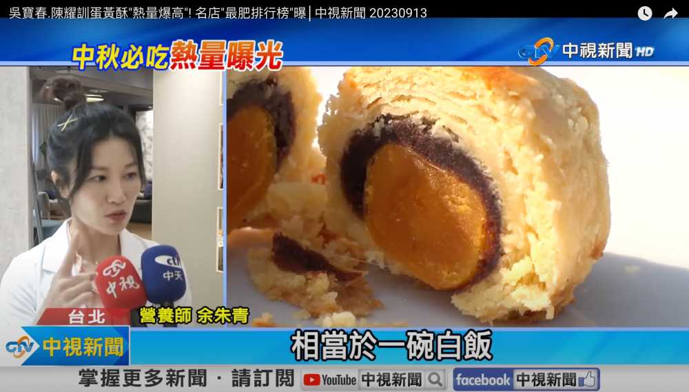 吳寶春.陳耀訓蛋黃酥"熱量爆高"! 名店"最肥排行榜"曝│中視新聞 20230913
